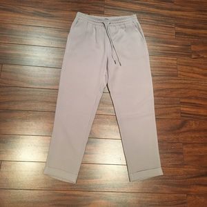 Cuffed jogger-style dress pants